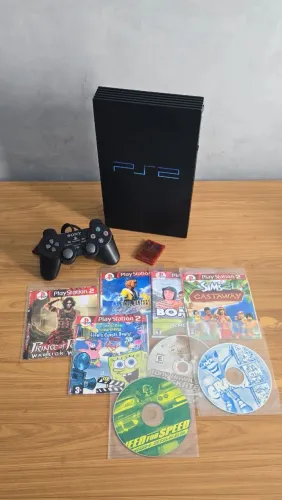 PlayStation 2 FAT Destravado Roda JOGOS DE PS1