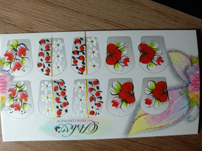 Adesivos para unhas artesanais , faço entrega.... *21