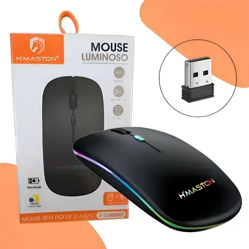 Mouse Sem Fio Bluetooth Wireless Recarregavel