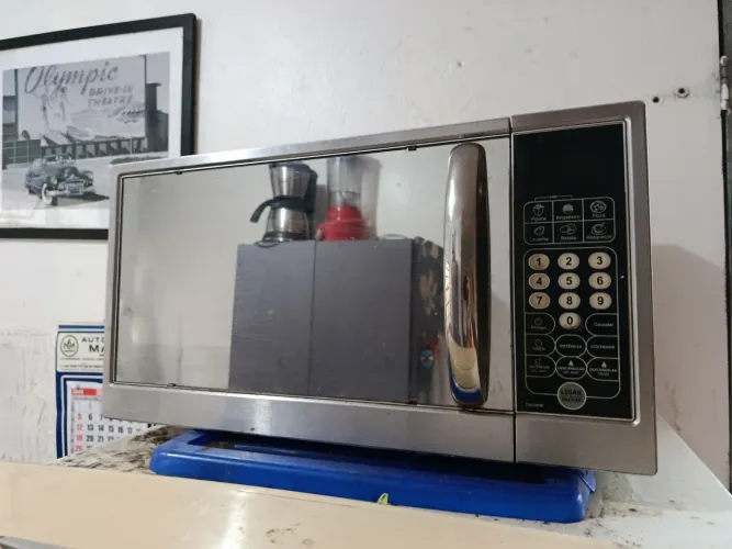 Microondas com defeito