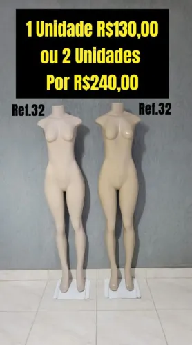 Manequim feminino R$130,00 cada um