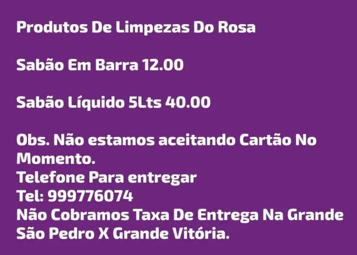 Produto de limpeza caseiro