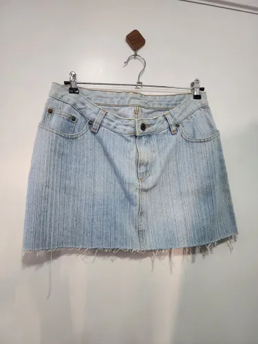 Minisaia Jeans Guaraná Brasil Tam. 42