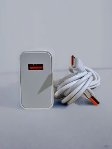 Carregador Rápido Tipo C Para iPhone E Android (Fonte + Cabo)