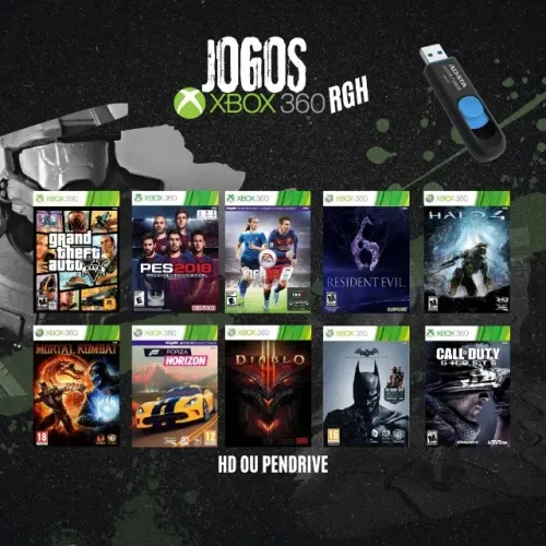 Jogos para Xbox 360 livre ou bloqueada