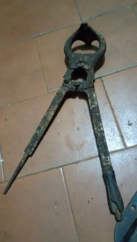 Alicate de castração antigo precisa limpar e d auma lubrifica
