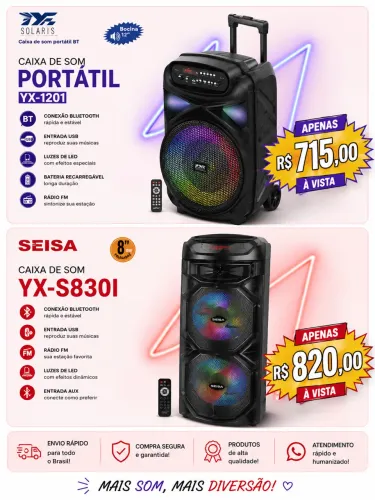 Som/ kit de carregador e relógio da inova/ som.