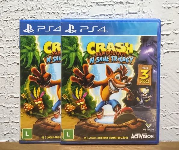Crash Trilogy Ps4 Lacrado (Aceitamos seu jogo usado como pagamento)