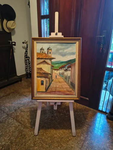 Cavalete para pintura em madeira