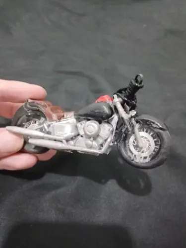 Miniatura de Moto Custom - Impressa em Resina 3D