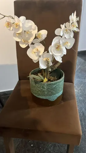 Vaso de orquídea artificial