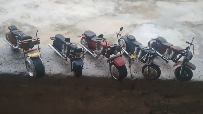 Decoração moto artesanal