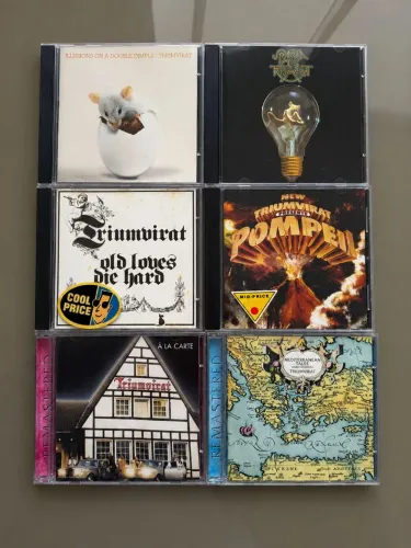 COLEÇÃO TRIUNVIRAT: 6 CDS ORIGINAIS EM ÓTIMO ESTADO
