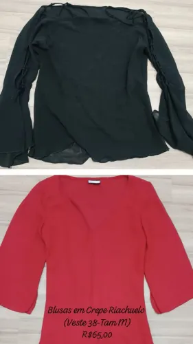 6 Camisas femininas - lote, kit ou unidade