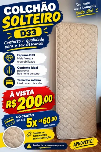 Colchão solteiro d33