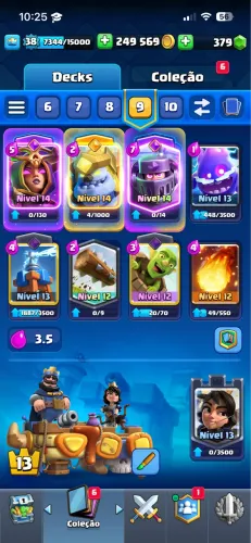 Conta de clash com 8K de troféus