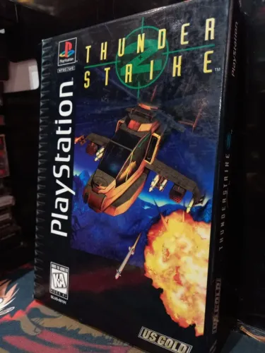 JOGO THUNDER STRIKE LONGBOX PS1 USA ORIGINAL COMPLETO