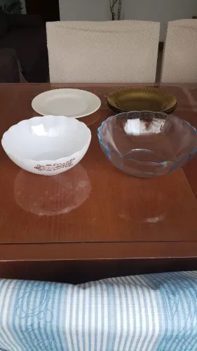 Peças colorex (2 tijelas e 4 pratos)