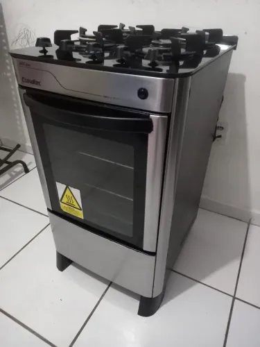 VENDO FOGÃO DE 4 BOCAS MESA DE VIDRO FRENTE INOX