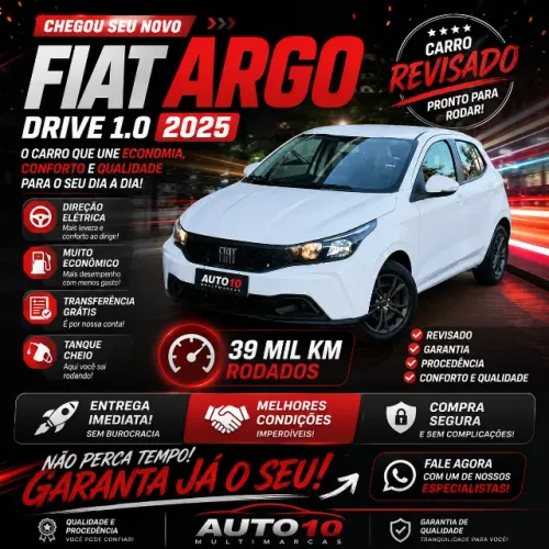 Fiat Argo Drive 1.0 6V Flex 2025