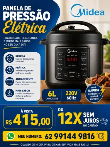 PANELA DE PRESSAO ELETRICA