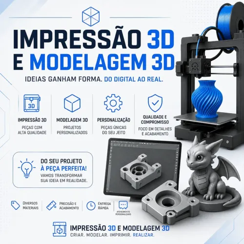 Impressão 3D | Protótipos, Decoração e Personalizados