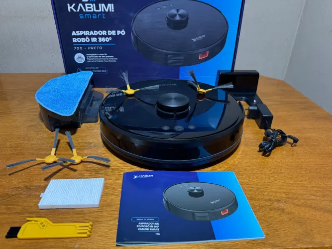 Robo Aspirador Smart 700 - Aspira e Passa Pano | Na Caixa Completo