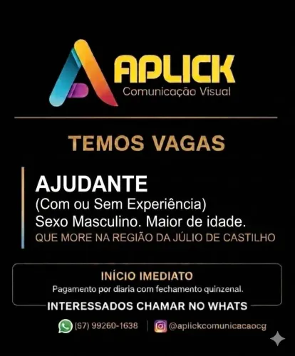 INÍCIO IMEDIATO!!!