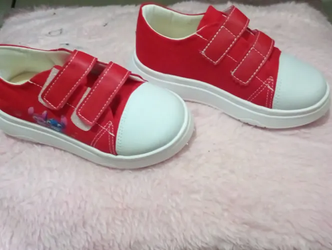 TÊNIS INFANTIL VERMELHO DO STITCH,N°25