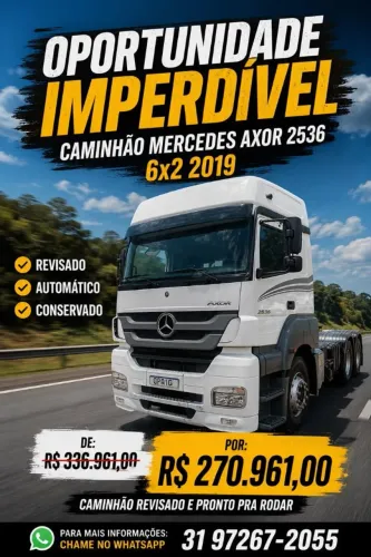 Caminhão Axor 2536 - Cavalo Mecânico 6x2