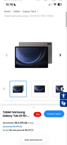 Galaxy Tab S9 FE+ (plus) com caneta (s pen)