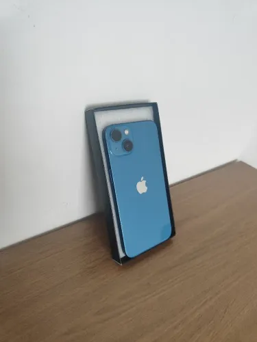 iPhone 13 azul saúde 91% caixa e carregador 