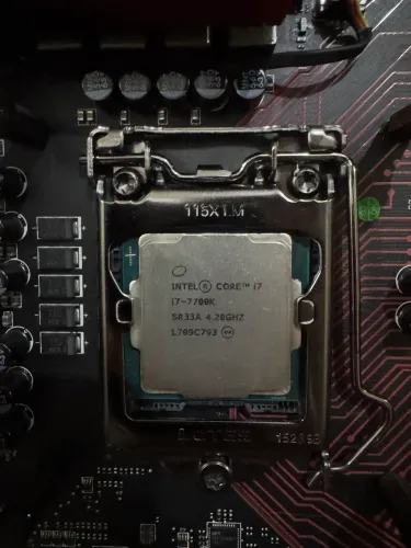 PROCESSADOR INTEL i7 7700k + PLACA MÃE Z170A 