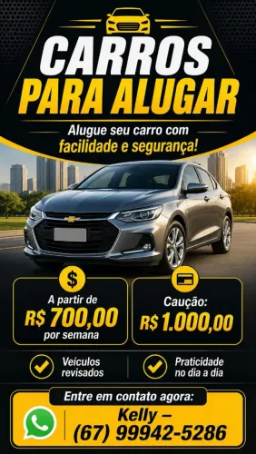 Locação de veículos.