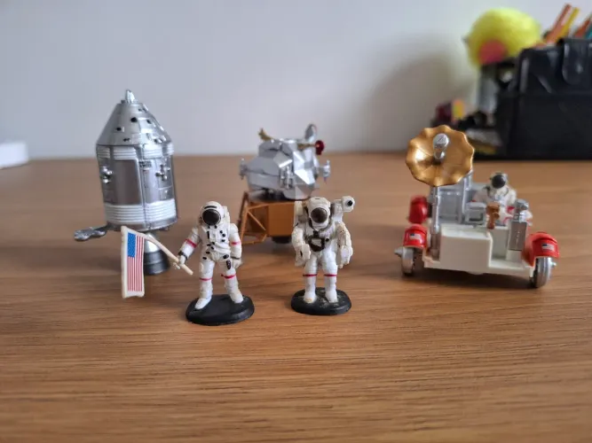 Kit Missão Apollo à Lua 1:48 Miniaturas NASA + Astronautas + Módulo Lunar