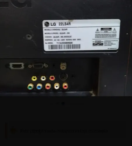 TV LG de 22 polegadas é o modelo 22LS4R precinho