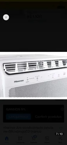 Ar condicionado janela 8500 btus 127v
