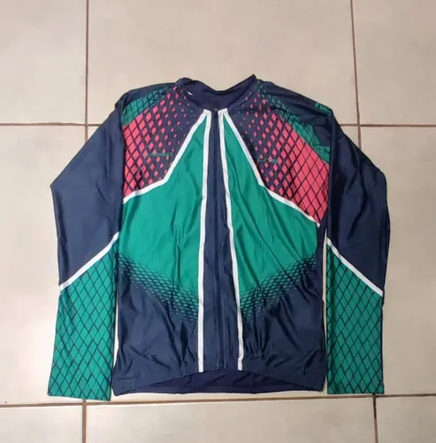 Camisa de ciclismo manga longa 2 XL proteção uv 