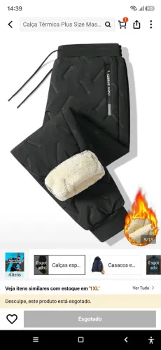 Calça feminina revestida e impermeável
