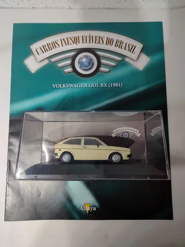 Miniatura Volkswagen Gol BX 1981 1:43 - Carros Inesquecíveis do Brasil Altaya