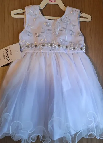 Vestido infantil bebê (tamanho M, novo)