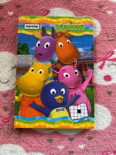 agenda backyardigans quadriculada vintage papelaria anos 2000