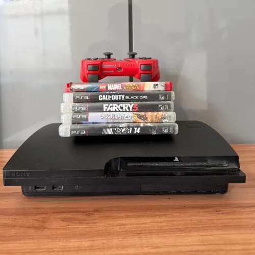 Ps3 Slim com jogos - faço OLXpay