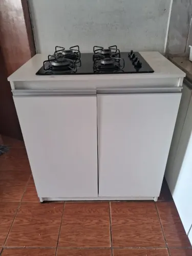 Fogão Cooktop com armário