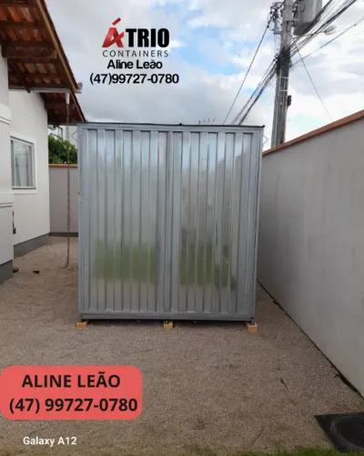 Container Modular Novo Blumenau SC - Reforço Cadeado Pintura Top 