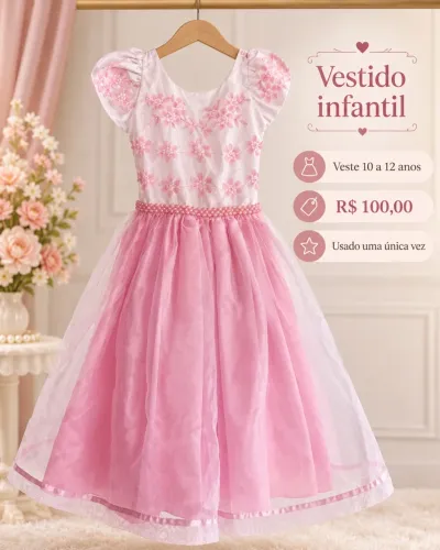 Vestido festa infantil