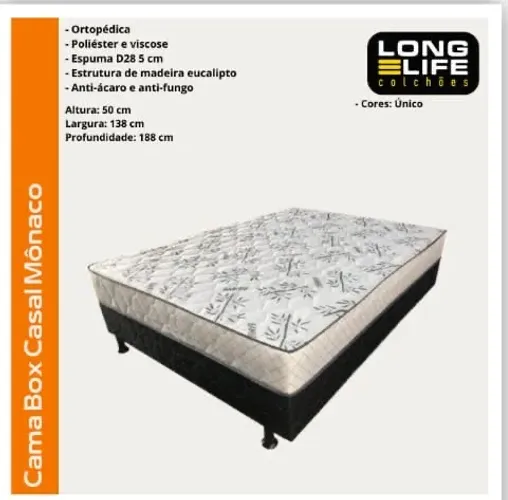 Cama box casal Mônaco D20