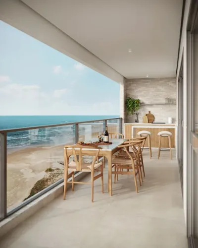Apartamento a venda Residencial Villamare frente Mar Balneario Rincão