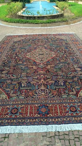 Tapete Persa Kashan vintage (oriundo do Palácio do Itamaraty) 2,87 x 3,90