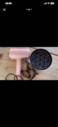 Secador de cabelo com difusor comprado na Espanha